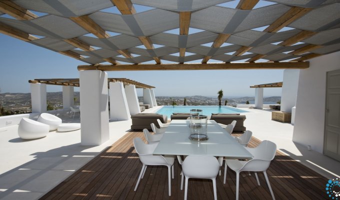 Mykonos Luxury villa vacation rentals overlooking the Aegean Sea