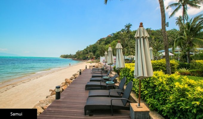 Thailand Vacation Rental Beachfront Villa Koh Samui SHA Plus+ with private pool and Staff