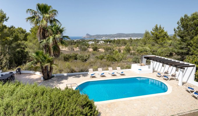 Seaview and mountain view 4-bedroom luxury Ibiza villa rental with private pool - Sant Agustí D´ Es Vedrà