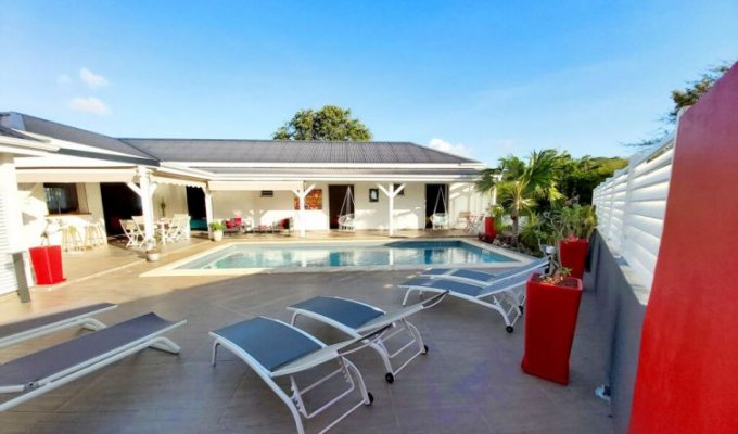 Creole villa rental in St-François, Guadeloupe with private pool 