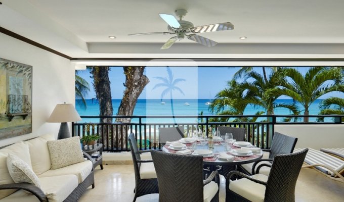Barbados luxury beachfront apartment vacation rentals private terrace sea views and Jacuzzi pool - Caribbean -