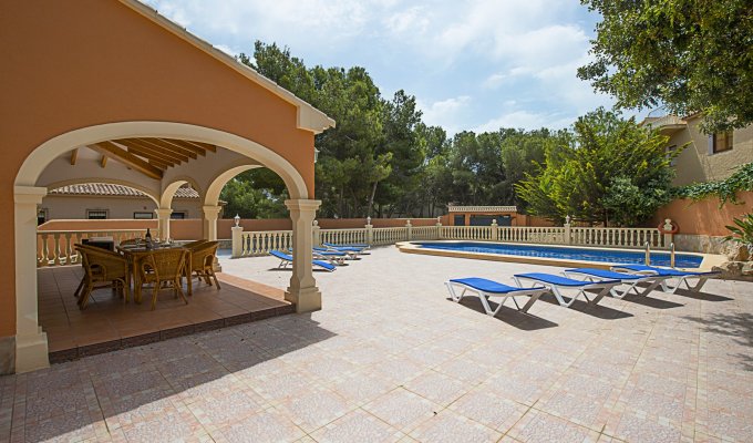 MORAIRA Villa rentals private pool Alicante Costa Blanca