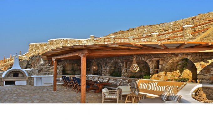 Greece Mykonos Villa Vacation rentals with swimming pool 500m from the beach