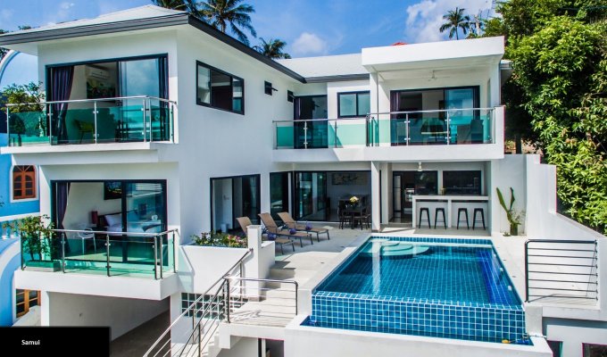 Thailand Villa Vacation rentals in Koh Samui on the hills of Lamai with private pool