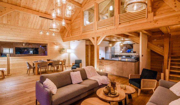 Serre Chevalier Luxury Chalet Rental Near slopes with spa