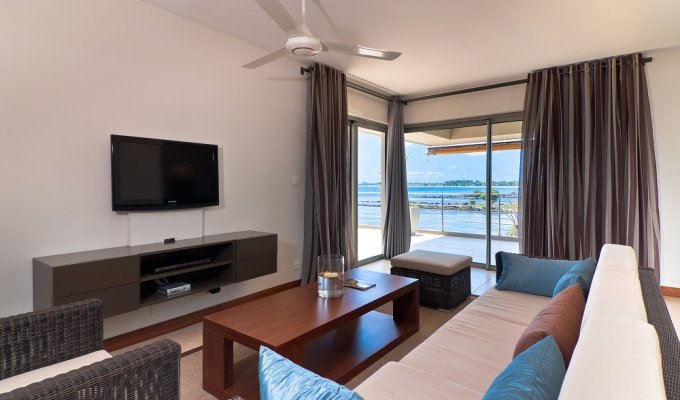 Mauritius beachfront Penthouses rentals in Trou aux Biches with magnificent sea view and communal pool