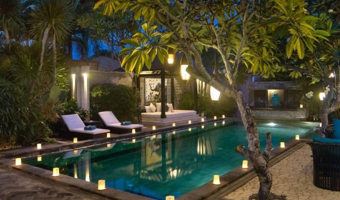 Seminyak Bali villa rental private pool from the beach with staff  