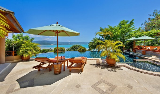 Thailand Seaview Villa Vacation Rentals in Koh Samui with private pool and Staff