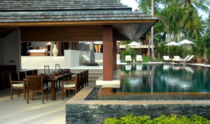 Thailand Beachfront Villa Vacation Rentals in Koh Samui with private pool and Staff