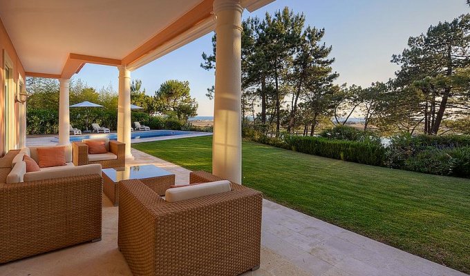 Quinta do Lago Portugal Luxury Villa Holiday Rental with heated pool with views of the beach and the Sao Lourenco golf course, Algarve