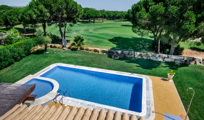 Algarve Portugal Villa Holiday Rental Vilamoura bordering the Golf course