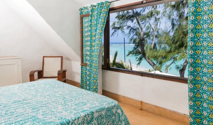 Mauritius Beachfront Villa rental in Trou d'eau douce with staff and wifi