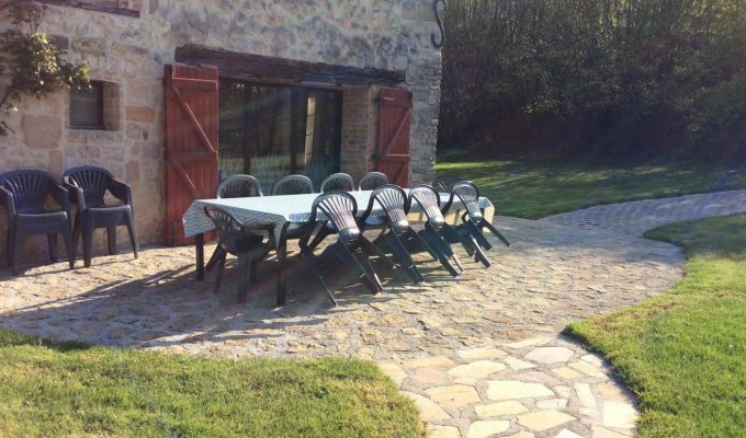 Ardennes cottage rental heated outdoor pool  fireplace