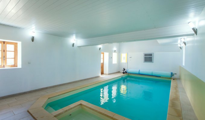 Champagne Chateau holiday rental indoor pool private sauna 