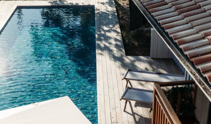 Cap ferret luxury villa rental Arcachon Bay pool