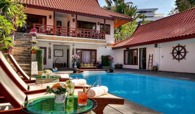 Thailand Beachfront Villa Vacation Rental Phuket SHA Plus+ with private pool and Staff Kata Beach