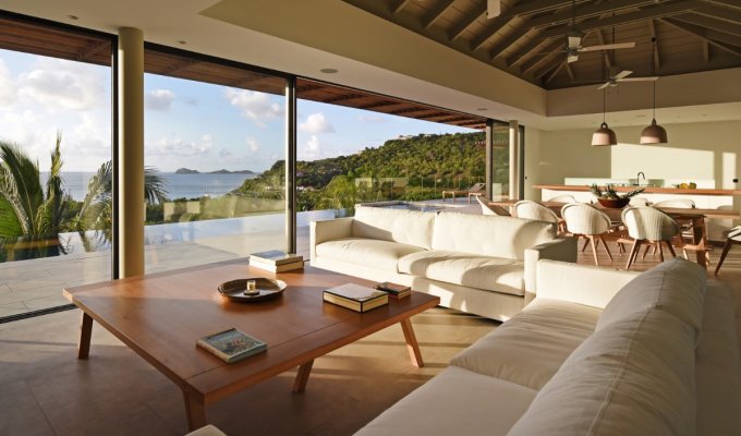 St Barths St Jean Seafront Luxury Villa Rentals private Pool