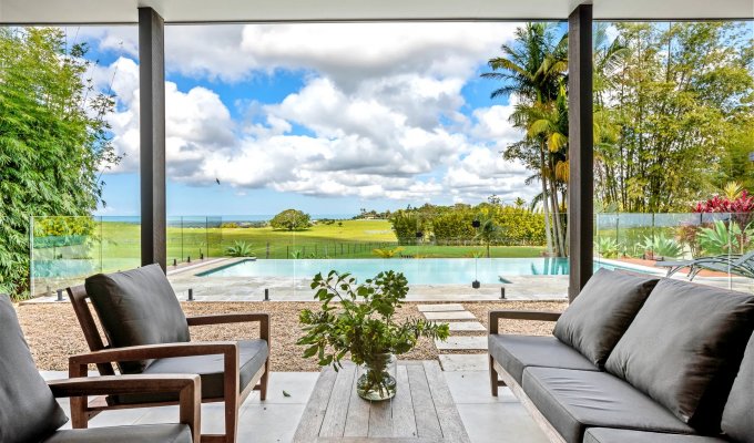 4-bedroom Newrybar Byron Bay villa with private pool and gorgeous view