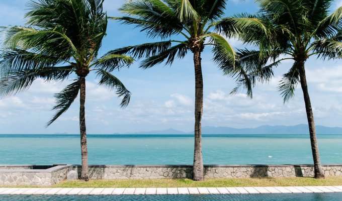 Thailand Villa Vacation rentals in Koh Samui 13 bedroom Beachfront in Maenam with Private Pool 