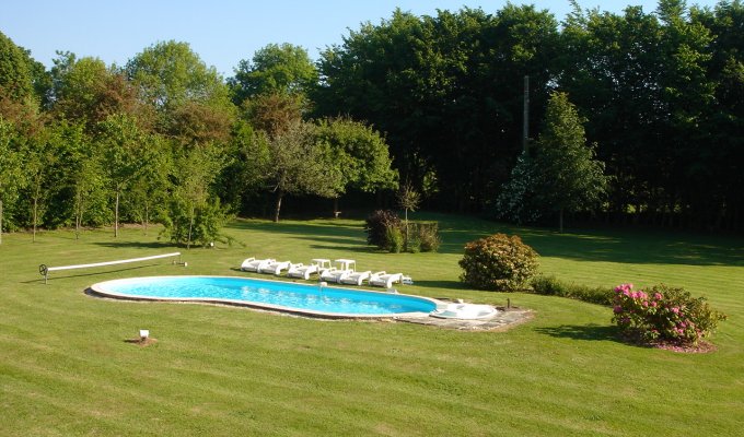 Deauville villa vacation rentals with heated pool in Normandy