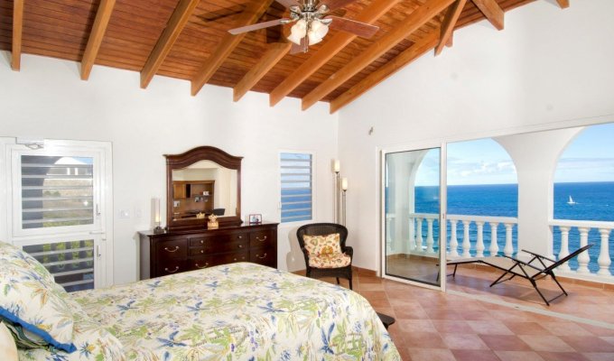 ST MAARTEN HOLIDAY RENTALS - Seaview luxury Villa Vacation Rentals - Red Pond - Caribbean - DWI