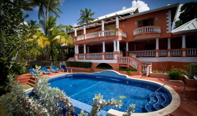 Tobago villa vacation rentals with pool and  sea views ideal for small groups or large family