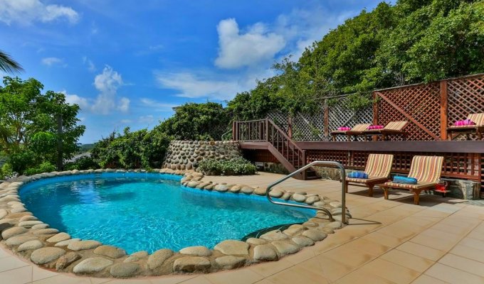 St. Lucia villa vacation rentals sea views private pool and staff Cap Estate
