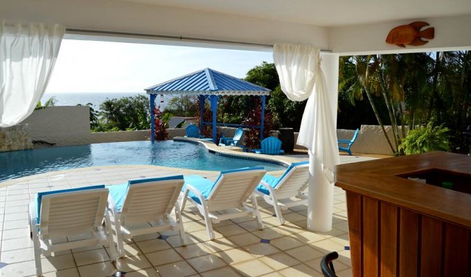 Tobago villa vacation rentals sea views private pool and jaccuzzi in Grafton