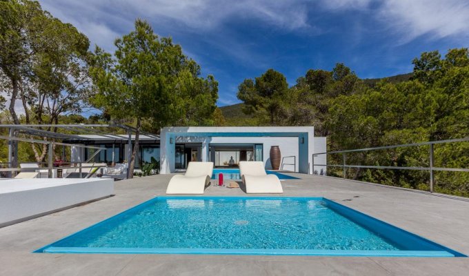 Luxury villa to rent in Ibiza private pool seaviews - Cala Vadella (Balearic Islands)