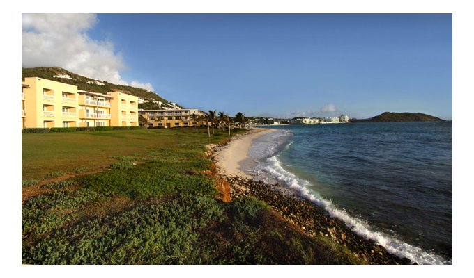 3 bed condo for rent in a deluxe 4* resort with laps pool and private beach- Dawn Beach - sint Maarten 