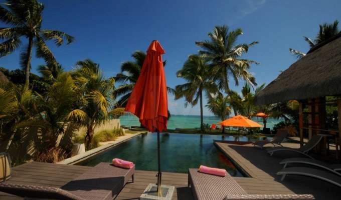 Mauritius beachfront villa rental Belle Mare East Coast Mauritius Island