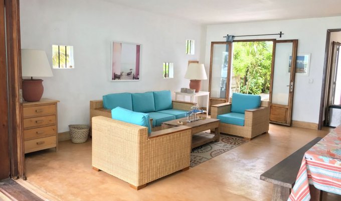 Mauritius Beach house rental in Trou d'Eau Douce 500m from île aux Cerfs East Coast