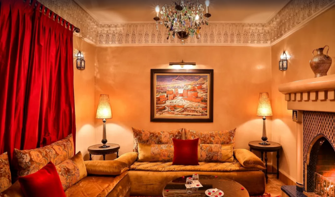 Room of charmed riad in Marrakech