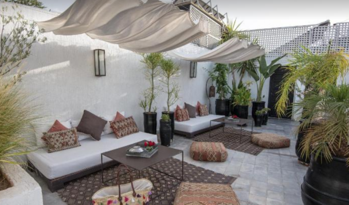 Patio of charmed riad in Marrakech 
