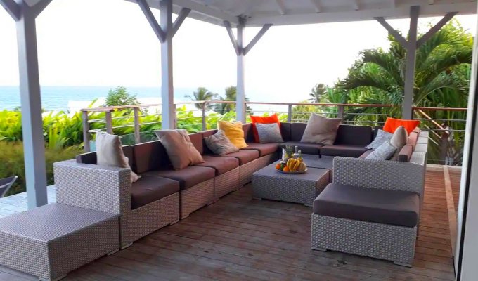 Guadeloupe Luxury Villa Rental Sainte Anne steps to the beach private pool