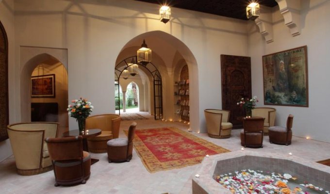 Patio of charmed riad in Marrakech