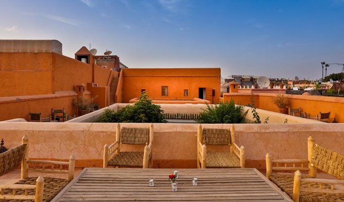 Patio of luxury  riad in Marrakech