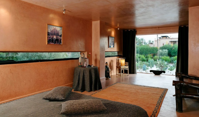 Massage room of luxury Villa in Marrakech 