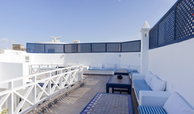 Terrace of charmed riad in Essaouira