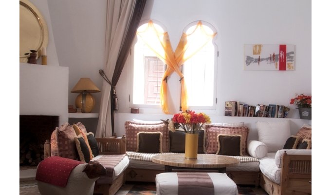 Living room  of charmed raid in Essaouira 