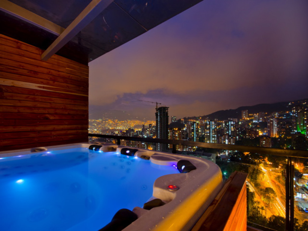 Luxury Medellin penthouse apartment in the Andes in Colombia