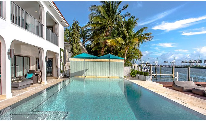 Villa Vacation Rentals near the beach in Miami Beach Surfside Florida