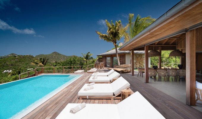 St Barths St Jean Seafront Luxury Villa Rentals private Pool