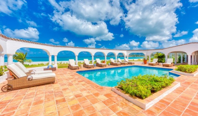 Beachfront Luxury Villa Vacation Rentals with private pool - St Martin - Terres Basses -  Baie Rouge Beach - FWI
