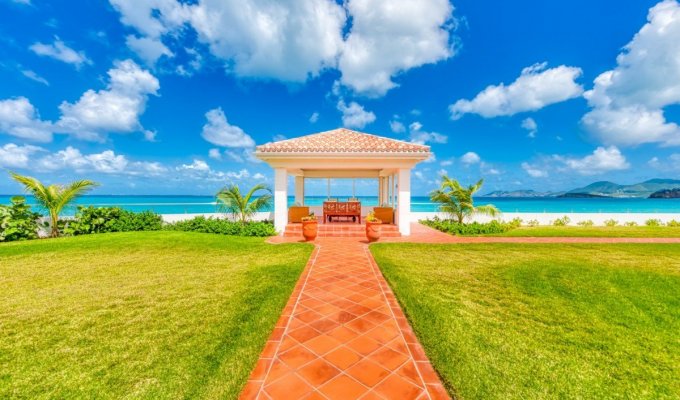Beachfront Luxury Villa Vacation Rentals with private pool - St Martin - Terres Basses -  Baie Rouge Beach - FWI