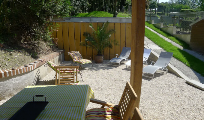 Holiday cottage rental with outdoor pool in Baie de Somme 15kms beaches with fireplace