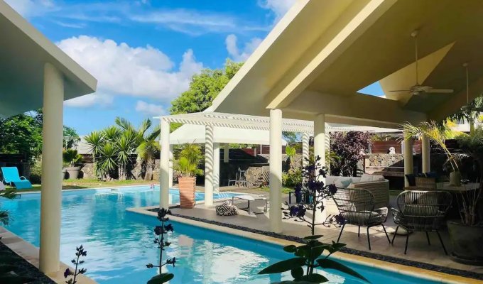 Mauritius villa rental Mont Choisy Beach & golf 200 m  pool & staff