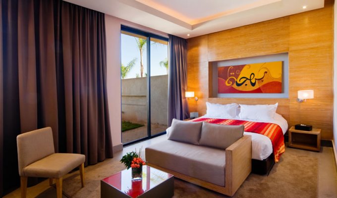 Lounge of luxury hotel in Marrakech