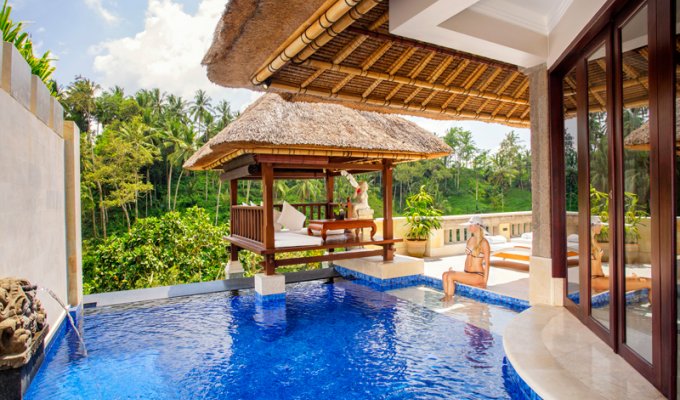 Indonesia Bali Ubud Resort Rentals Villa Terrace with private pool in a luxury complex