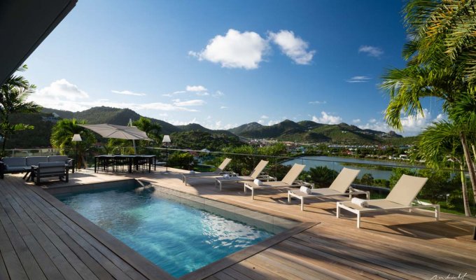 St Barts Luxury Villa Vacation Rentals with private pool overlooking St Jean - FWI